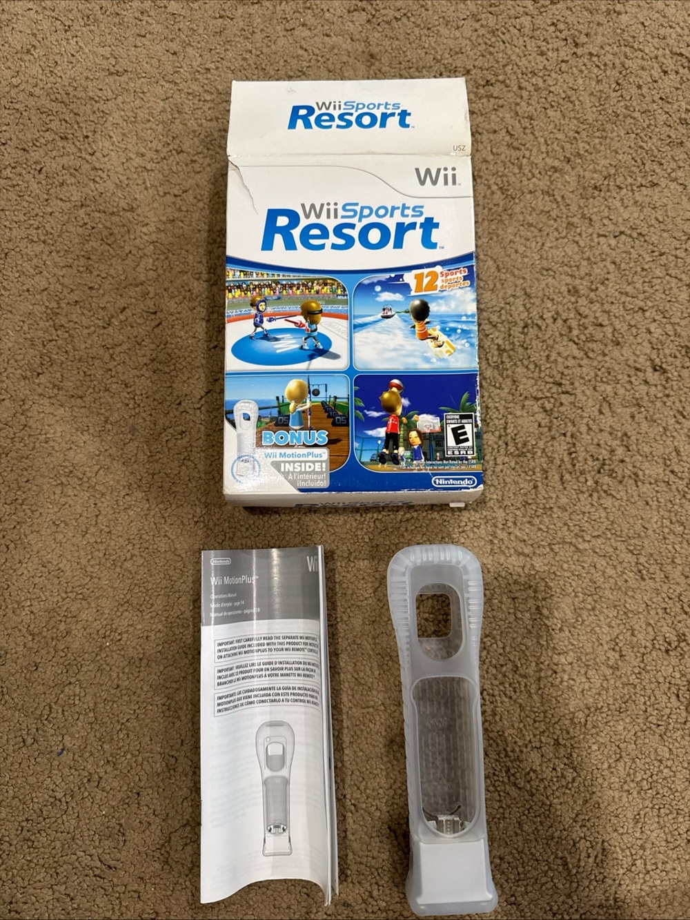 NO GAME Nintendo Wii Sports Resort Big Box, Motion Plus, Packaging & Manual Only